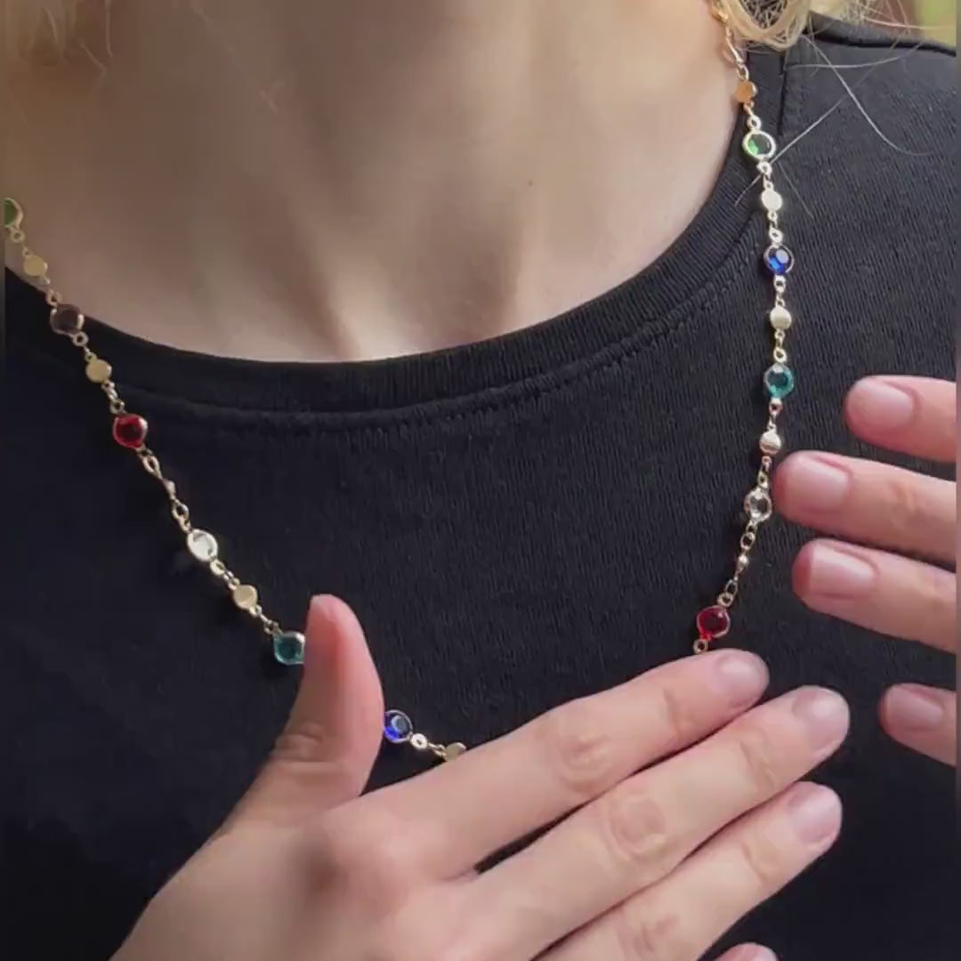 Elegant Peridot Gemstone Necklace, Handmade Vintage Jewelry, Gift for Her, gemstone necklace, dainty necklace for her, vintage jewelry