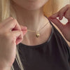 Dainty Gold Heart Necklace, Puffy Heart Necklace, Minimalist Heart Necklace, Gold Heart Pendant Necklace, Gifts for mom, Best Gift for her